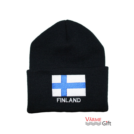 Finland Flag Knit Hat/Winter Cap - One Size Fits All