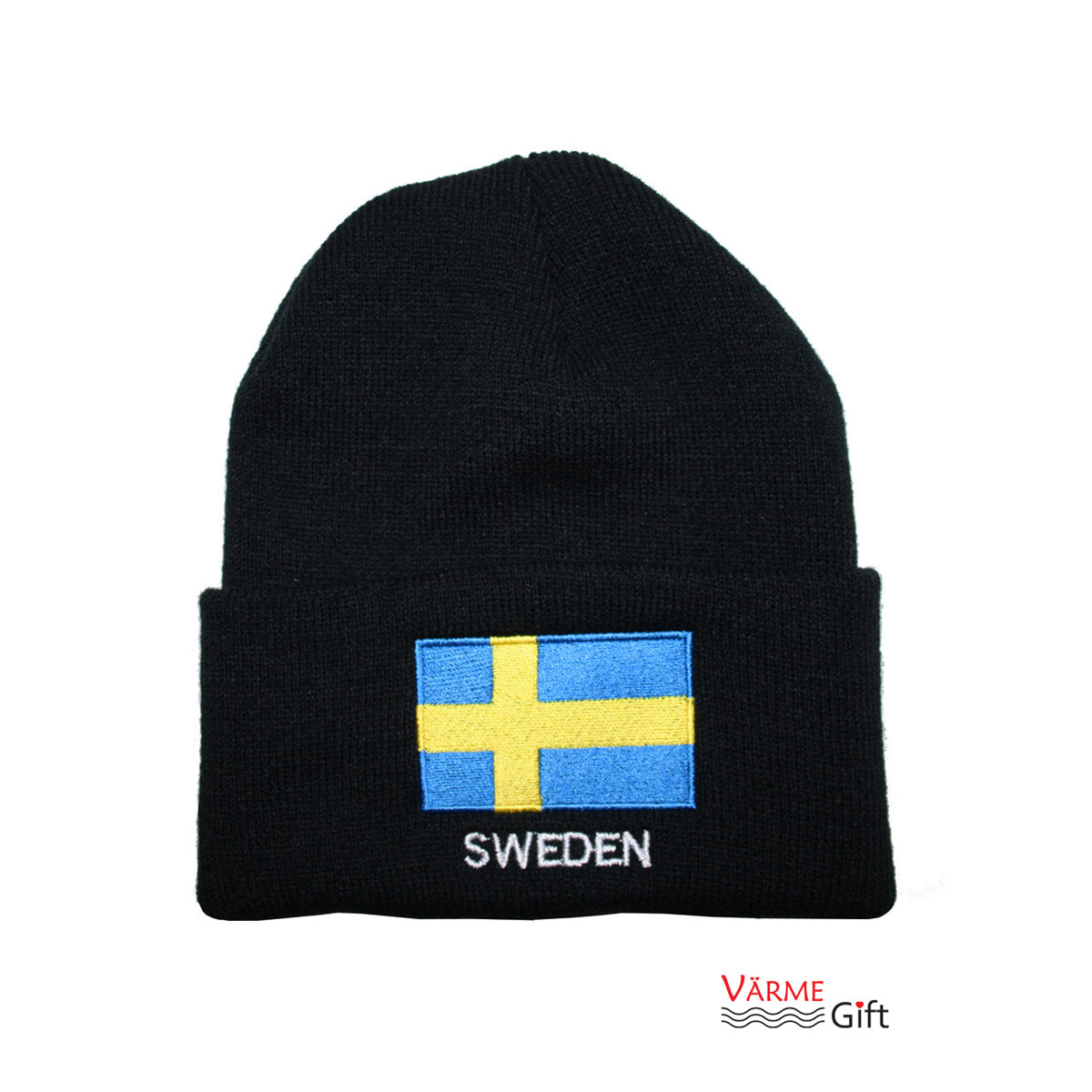 Sweden Flag Knit Hat/Winter Cap - One Size Fits All