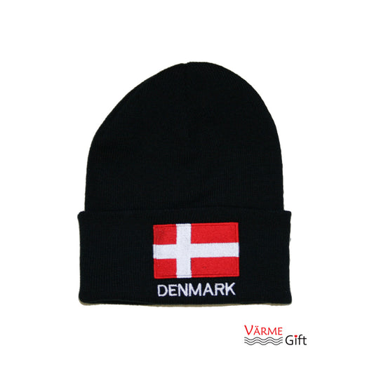 Denmark Flag Knit Hat/Winter Cap - One Size Fits All