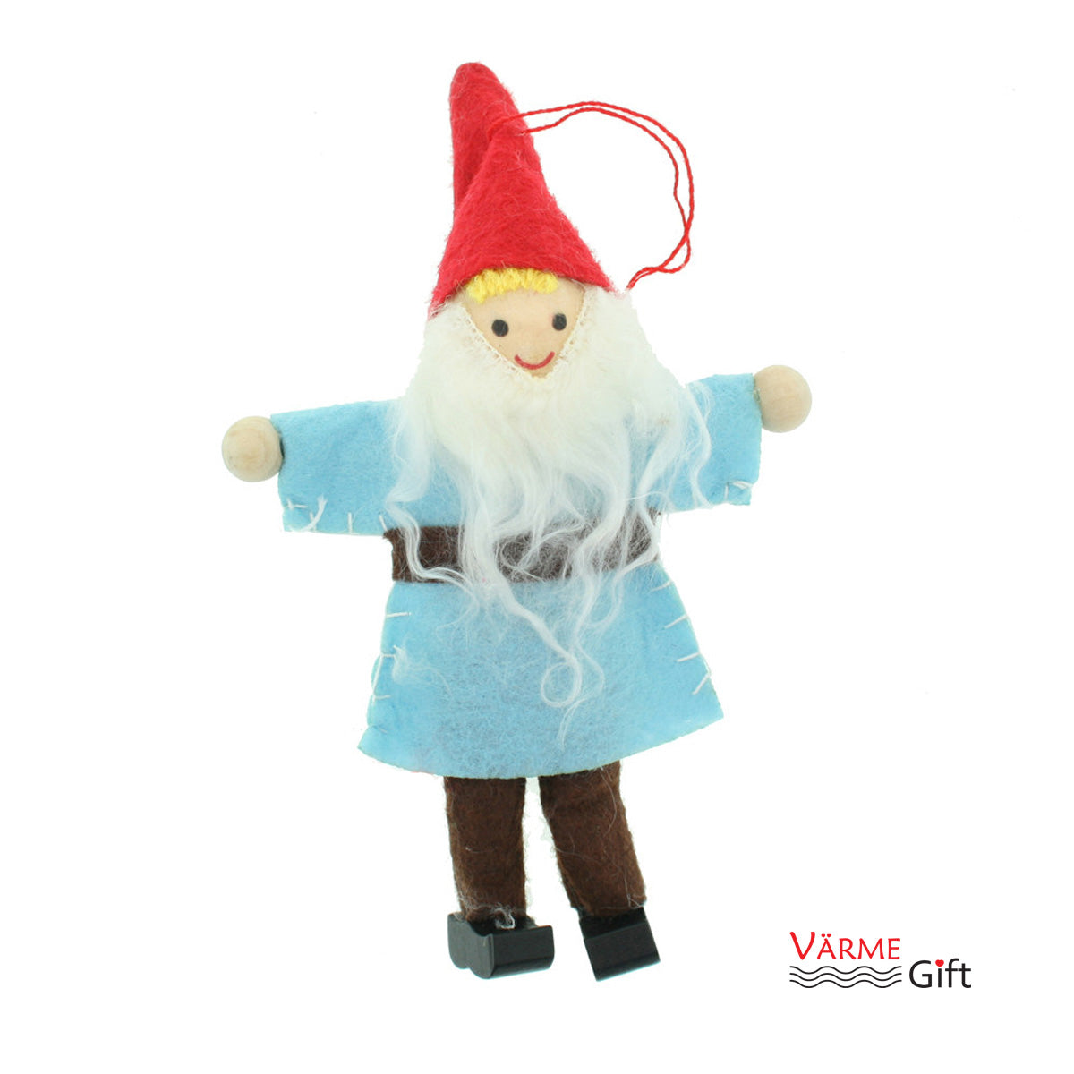 Nordic Gnome Felt Christmas Ornament - 5"