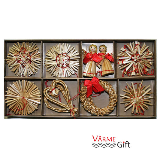 Straw Ornament Assortment - 25 pcs.