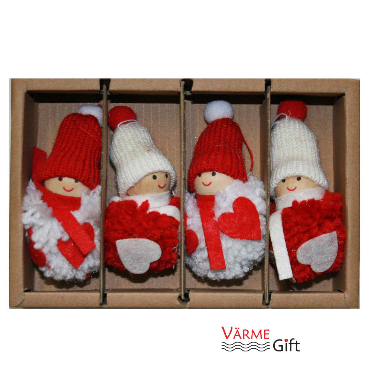 Tomte Yarn Ornaments - Set of 4