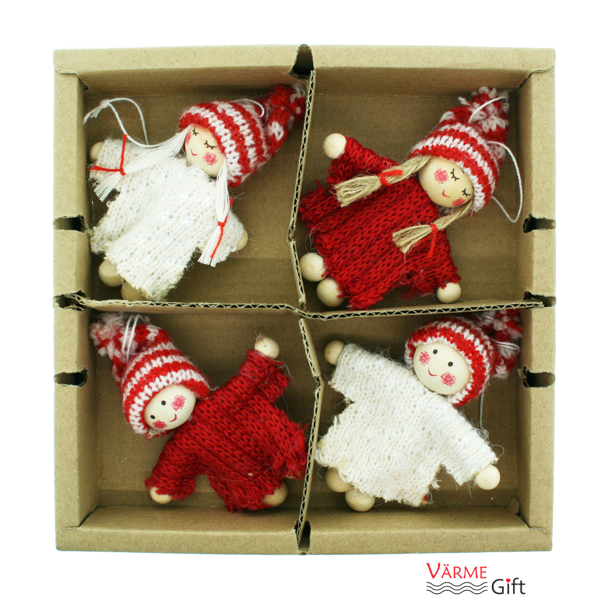 Tomte Boys and Girls Christmas Ornaments - 4 Pack